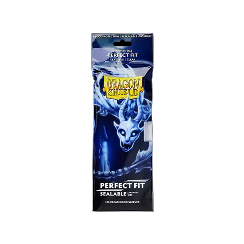 Supplies | Dragon Shield | Dragon Shield Perfect Fit Sealable Japanese Size Sleeves (100 Count)