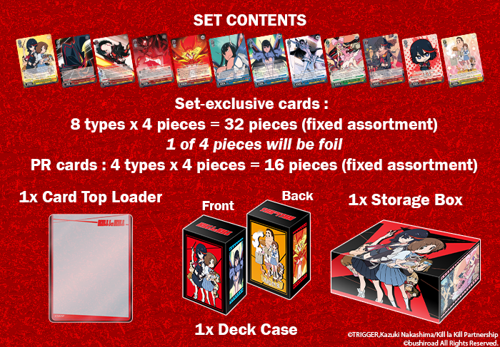 kill la kill card sleeves Weiss Schwarz | Kill la Kill